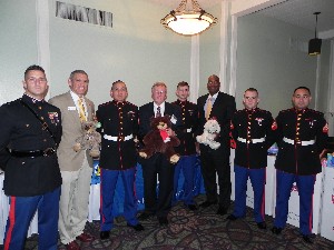 The chapter and Marines from Marine Corps Air Station Miramar collect more than 120 Toys for Toys in December.